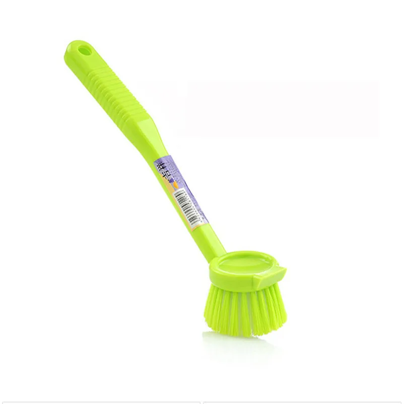 Utensilio de cocina Cepillo de limpieza Cepillo de mango largo puede ser colgado olla Drush lavavajillas hogar Herramientas de limpieza Cepillo de limpieza 3D03
