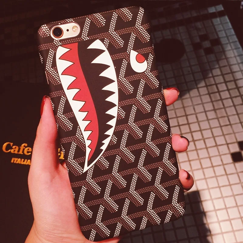 

for iPhone 7 Plus phone case Designer Brand New Shark Cover for Capinhas iPhone 6 6s 7 8 Plus iphone7 6PLUS 7PLUS 8PLUS Coque