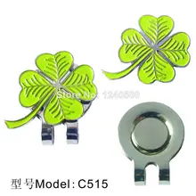 Четырехлистный гвоздик Гольф-маркер с магнитным зажим для шляпы для гольфа, 2 шт./партия, цена, отметка для мяча для гольфа