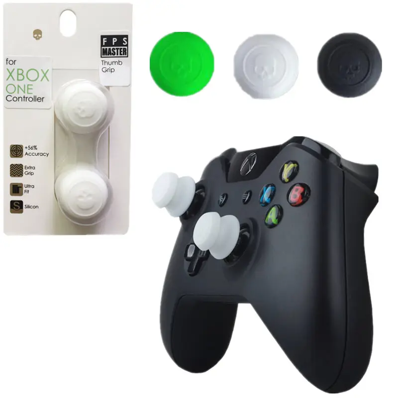 

For Xbox one Silicone Analog Thumb grips Caps For Xbox One Controller Skull & Co.FPS Elite joystick Cover For Xbox One Gamepad