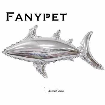 

50pcs Mini silver Shark Balloons Ocean Animal Party Decorations Birthday Wedding Children Gifts Globos Supplies Air Inflatable