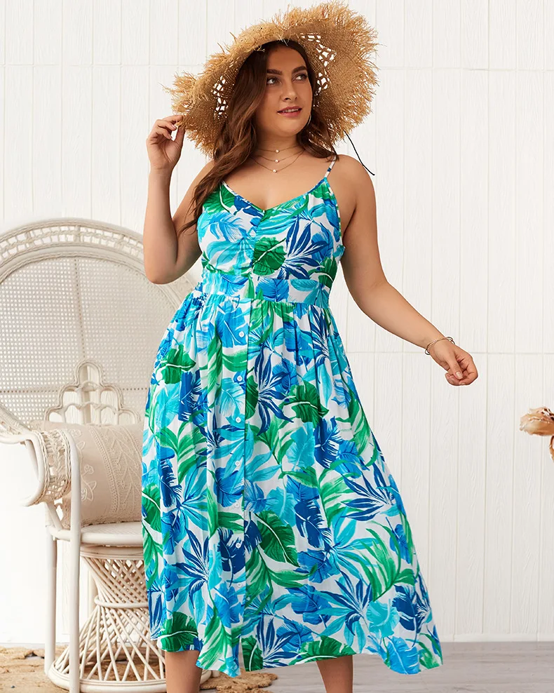 curvy beach dress