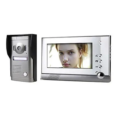 

7 Inch LCD Color Screen Video Door Phone System with Alloy Weatherproof Cover Camera Night Vision