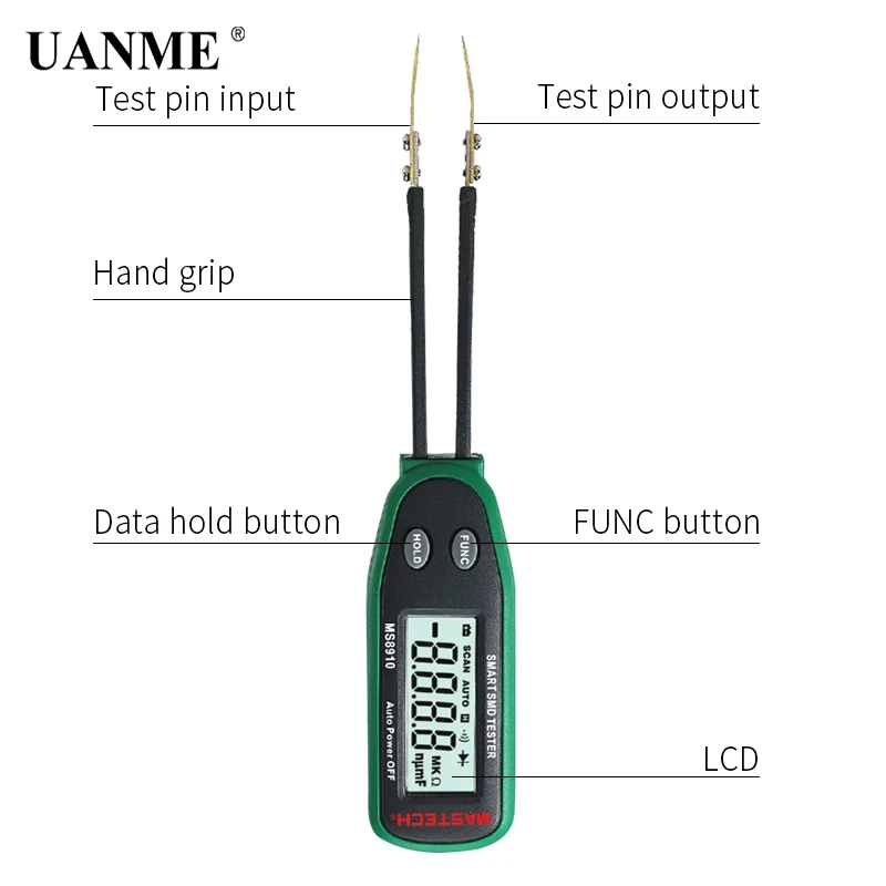 

2018 Digital Multimeter 3000 counts Smart SMD RC Resistance Capacitance Diode Meter Tester Auto Scan MASTECH MS8910