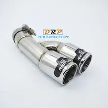 Ótimo! 1 a 2 Carro Modificado Aço Inoxidável Ponta Silenciador Do Escape o lobo boca cauda Para BMW NOVO série 3 F30, F35, 320, 318LI GT320
