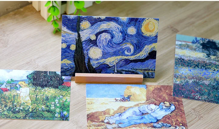 30 листов/набор Ван Гог масляная открытка-картина старинные картины открытка s/поздравительная открытка/Рождественская открытка