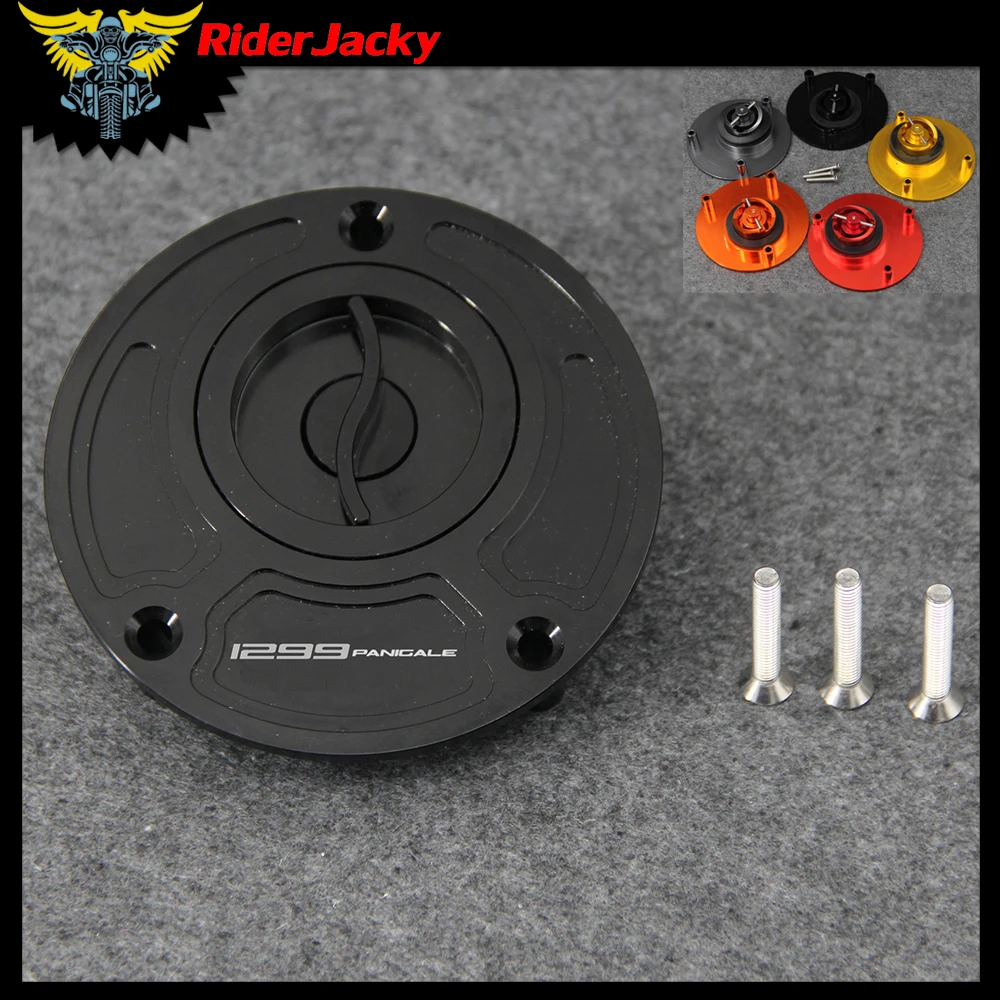 

CNC Aluminum Keyless Motorcycle Accessories Fuel Gas Tank Cap Cover For Ducati 1299 PANIGALE S ALL YEARS