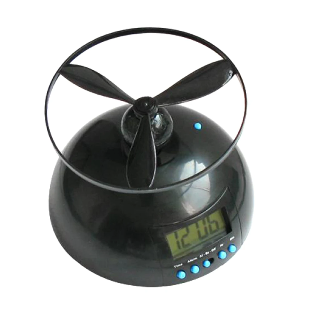 CREATIVE FLYING UFO PROPELLER FLY HIGH HELICOPTER BLADE TOY GIFT ALARM CLOCK