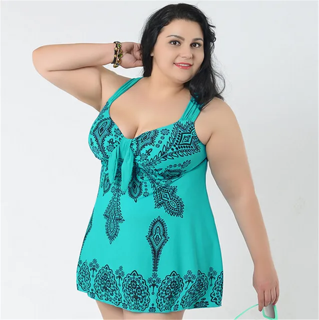 Buy Plus Size Tankinis set Summer Big breast women