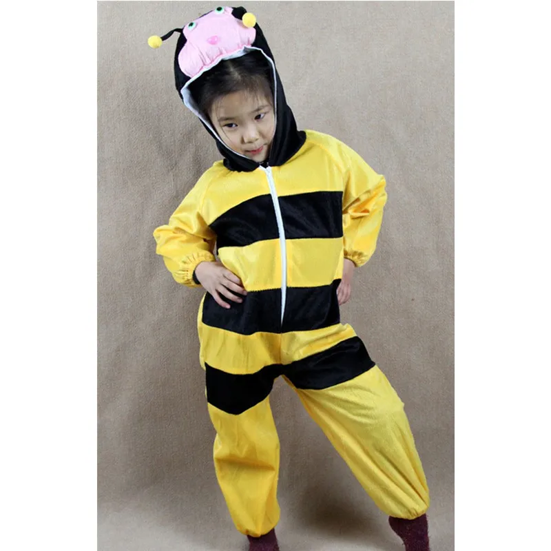 

Halloween Cartoon Animal Bee Jumpsuit Children Kids Boys Girls Animals Cosplay Costumes Clothing