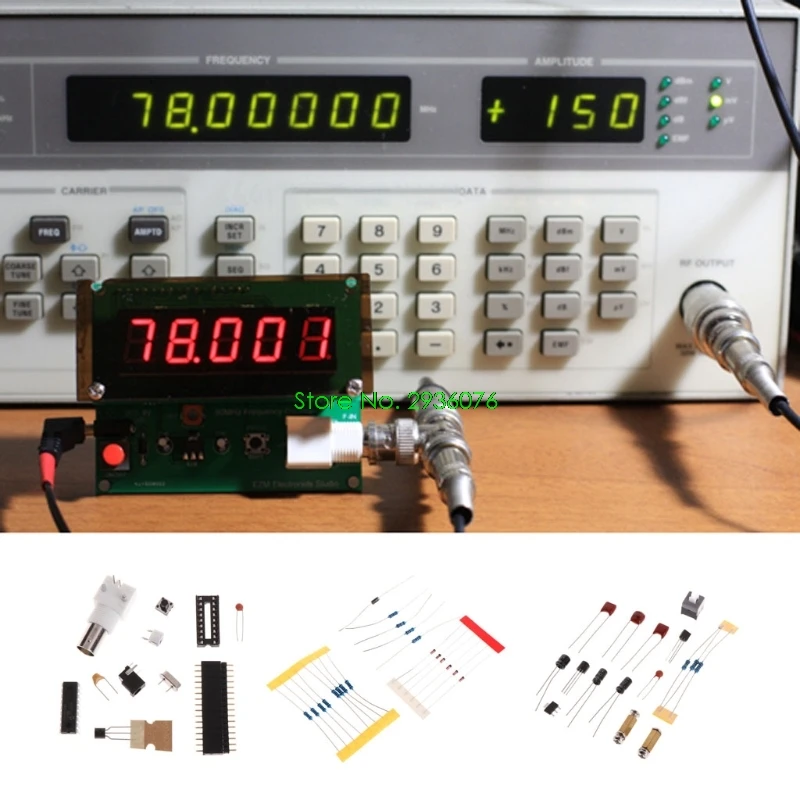

1Hz-75MHz Frequency Counter 7V-9V 50mA DIY Kit Cymometer Module Tester Meter Drop Shipping Support