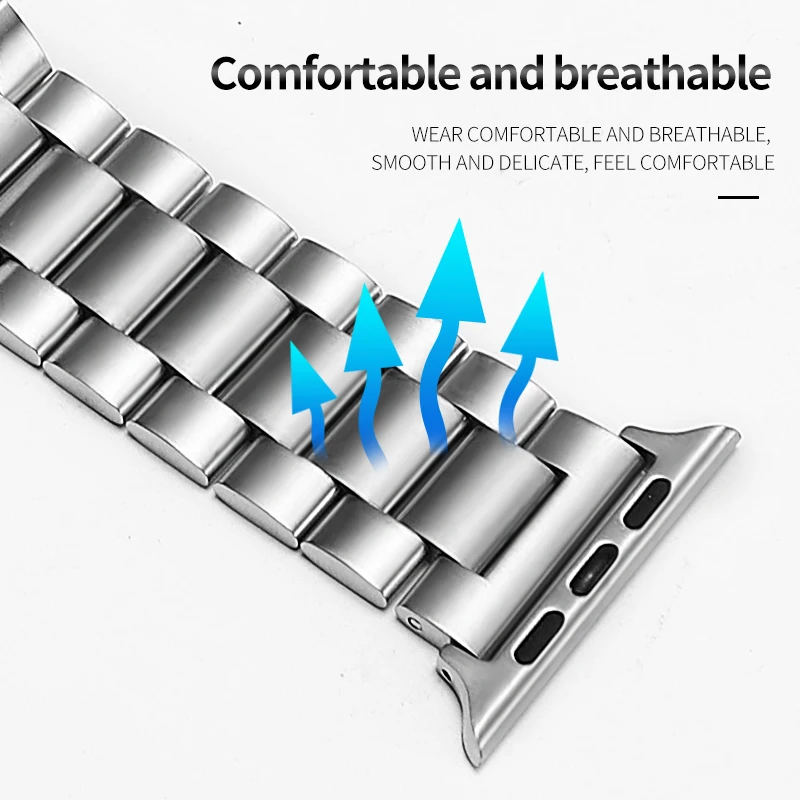 Ремешок из нержавеющей стали для Apple watch band Series 4 3 2 1 браслет наручных часов correa aplle