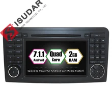 Android 7.1 2 Din 7 Inch Car DVD Player For Mercedes/Benz/GL ML CLASS W164 X164 ML350 ML450 ML500 GL320 RAM 2G WIFI GPS Radio
