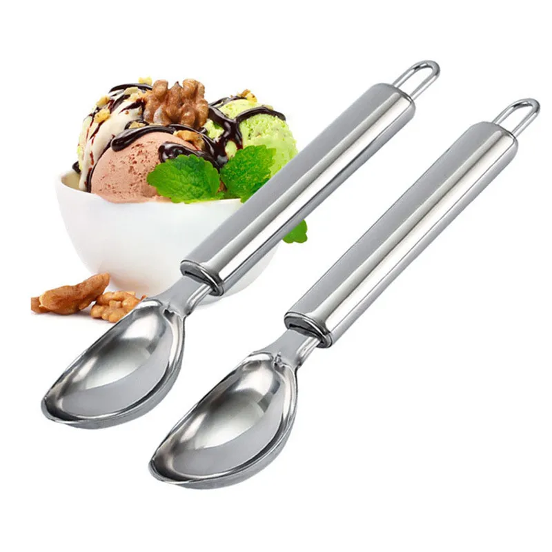 Dropshipping Stainless Steel Ice Cream Scoop Handle Ice Cream Ball
