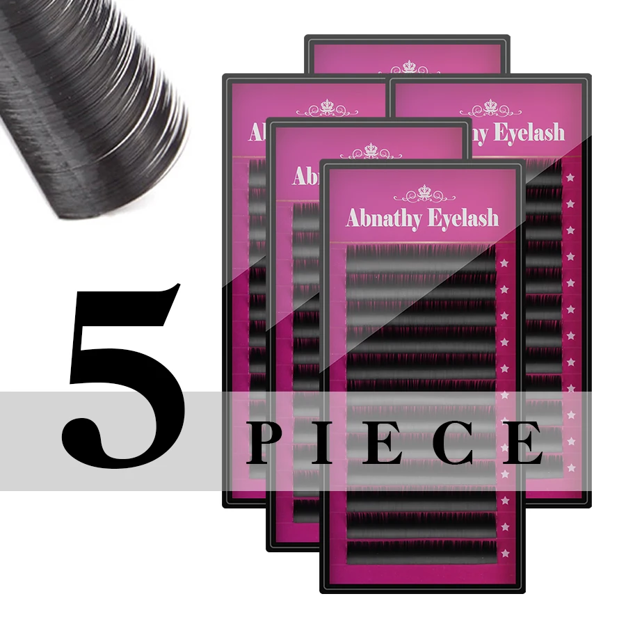 Tesoura de Maquiagem 5 casos definidos, abnathy mink Material dos Cílios Falsos : Cabelo Sintético