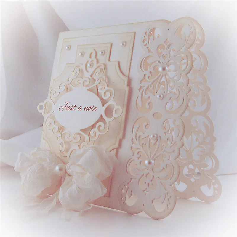 

YaMinSanNiO 1 Pcs/lot Metal Cutting Dies Scrapbooking For Card Making DIY Embossing Cuts New Craft Pattern Lace Decoration Frame