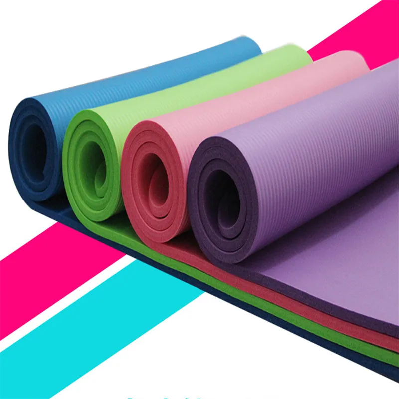 

Environmentally Friendly And Tasteless NBR Yoga Mat Widening And Multifunctional Yoga Mat with Position Line Non Slip Carpet Mat
