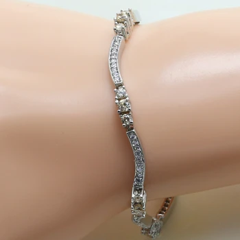 

Otogo Transing 10E 20cm Silver Color package inserts champagne cubic zirconia Women Charm Jewelry Bracelet