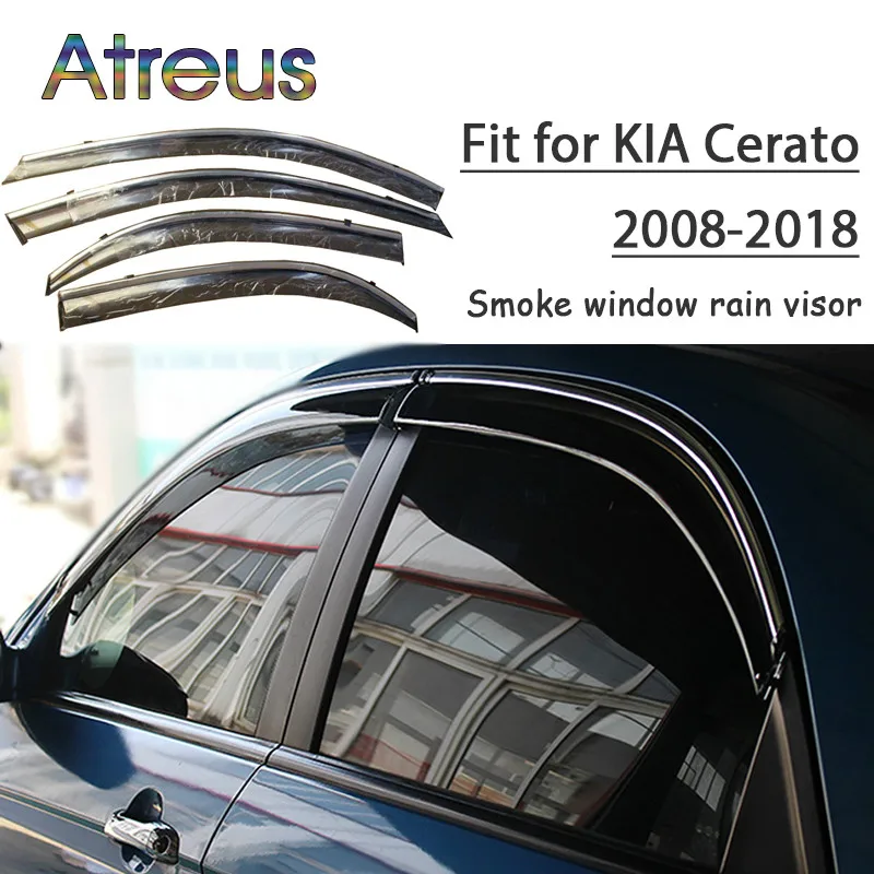 Atreus 1 комплект ABS дождевой дымовой козырек для Kia Cerato Sedan 2008-2018 аксессуары |