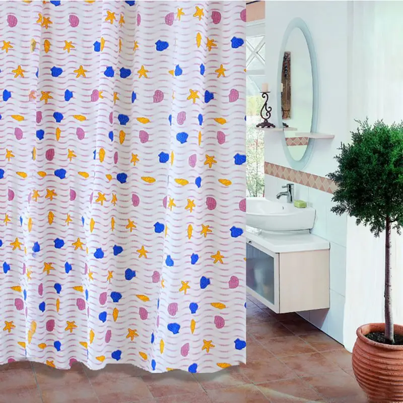 

Bathroom Shower Curtains Waterproof PEVA Mildew Proof Shower Curtain7 Styles Hot