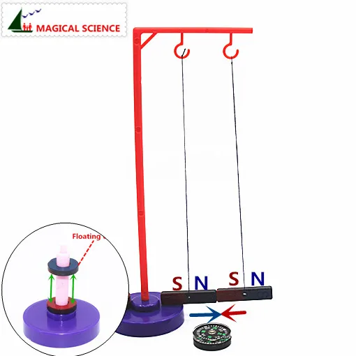 Забавный физический эксперимент Магнитный левитационный компас DIY материал, домашний школьный образовательный комплект, лучший подарок для ваших детей
