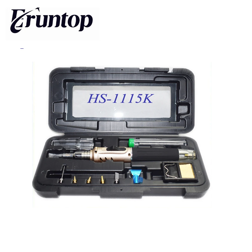 

Self-Ignition 10-in-1 Gas Soldering Iron Cordless Welding Torch Kit Tool HS-1115K