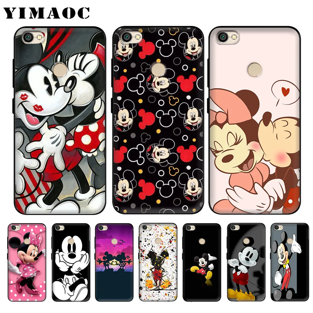 

YIMAOC Mickey Minnie Soft Case for Xiaomi Redmi 4A Note 4X 5 Plus 5A Pro Prime