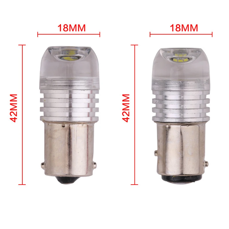 100 шт. Strobe Flash светильник 1156 BA15S 1157 Led BAY15D P21/5 Вт тормозной мерцающий лампы 12V красный
