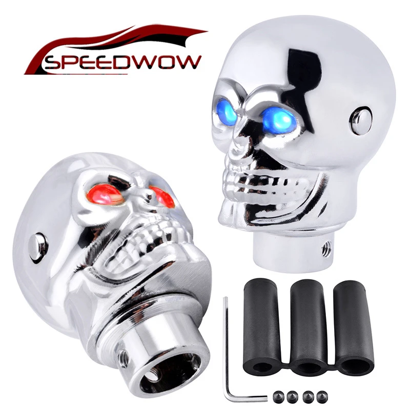 

SPEEDWOW Car Manual Gear Shift Knob Skull Head Style Lever Change Knob For Honda Acura Mazda Mitsubishi Nissan