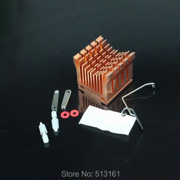 5 Pieces Cooling Heat sinks Aluminum Cooler Heatsink DIY Northbridge Golden
