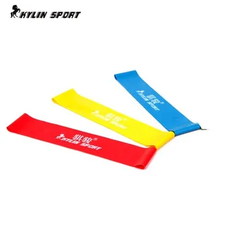 

three color Set of 3 combination latex resistance bands workout excercise pilates yoga bands loop wrist ankle elastic belt