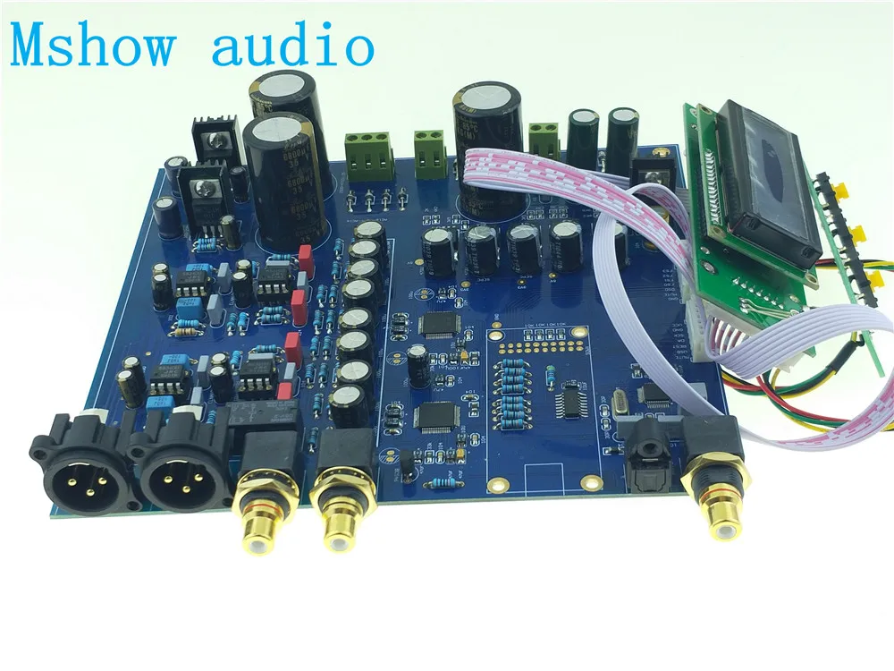 Двойной AK4497 AK4497EQ AKM HIFI DAC DSD декодер XLR сборная плата опция XMOS cpld или Amanero