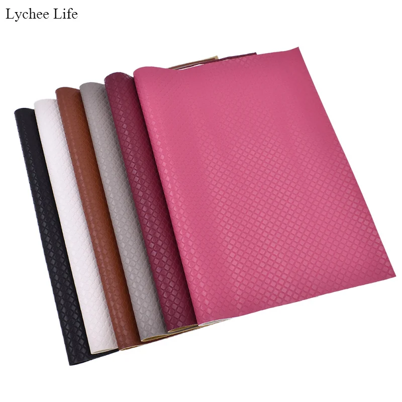 

Lychee Life Fashion PU Leather Garment Crafts Fabric For Women Handmade DIY A3 Leathercarf Sewing Decoration Accessories