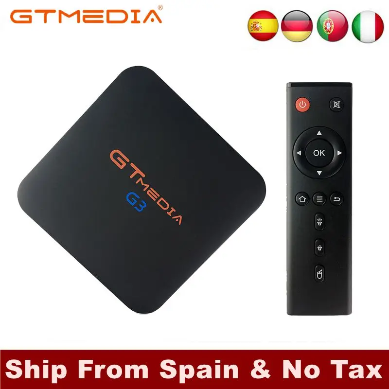 

New GTMEDIA G3 TV BOX Smart 4K Bluetooth 4.0 Android 7.1 2G/16G Movie WIFI Cast Netflix Media Player Set-top Box HD G3 TV Boxes