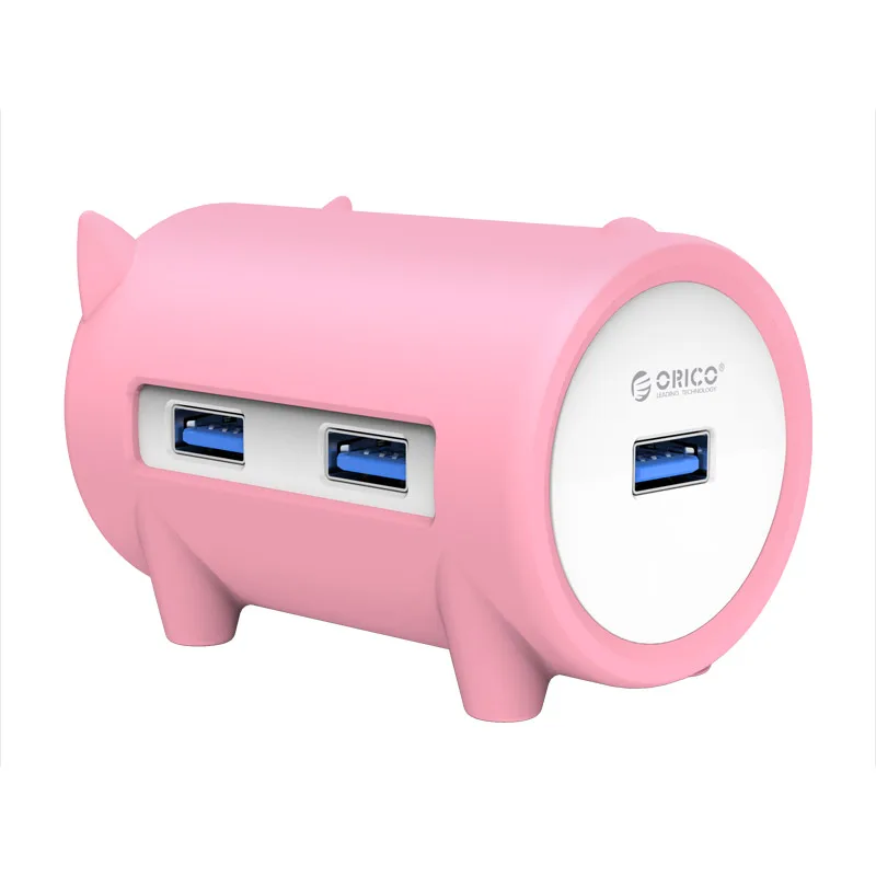 ORICO Litte свинья концентратор все в 1 Высокоскоростной Usb 3,0 концентратор 3 порта USB интерфейс питания с устройство для чтения карт SD TF для MacBook Air Ноутбук PC - Цвет: Pink