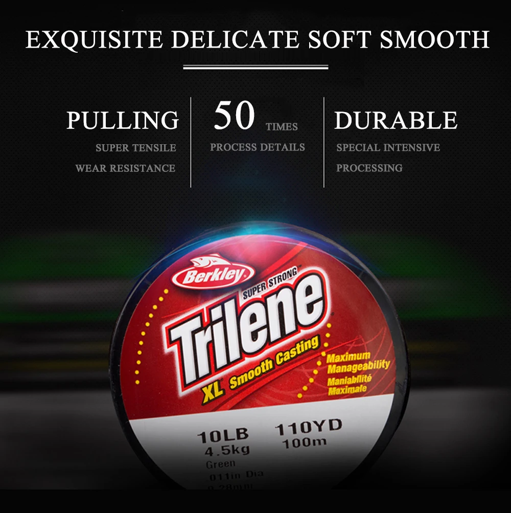 Berkley Trilene XL 100m Fishing Nylon Line - Finish-Tackle