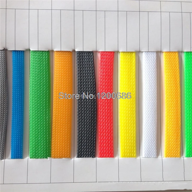 

3MM 5M color Insulation Braided Sleeving Tight PET Wire Cables Protection Expandable Cable Sleeve Wire Loom