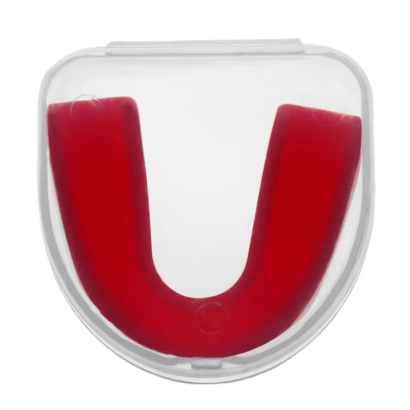 Deporte protector de boca nueva Shock deportes protector bucal boca guardias los dientes proteger para el boxeo de baloncesto de Rugby de boxeo Karate #3d26