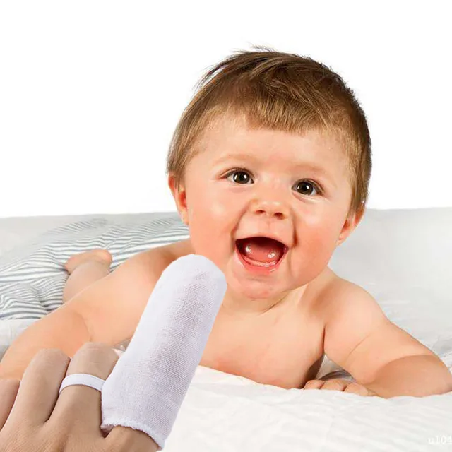 Baby Finger Toothbrush Baby Oral Cavity Clean Gauze Mouth