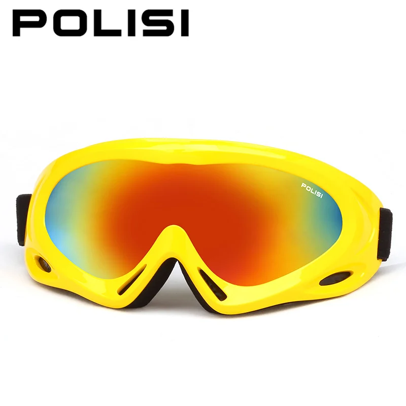 POLISI детей снегоход сноуборд Скейт лыжные очки мальчики девочки Анти-туман UV400 снег очки Детские зимние штаны Лыжный Спорт Esqui очки