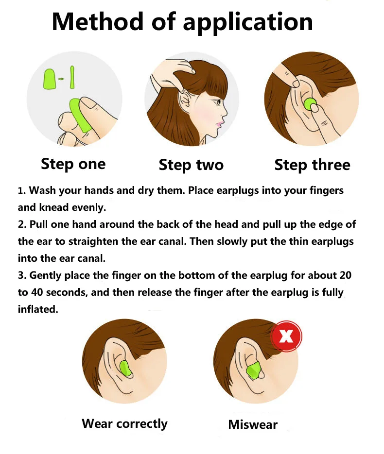 10 пар удобные затычки для ушей с шумоподавлением Мягкие затычки для ушей с шумоподавлением защитные затычки для ушей с медленным отскоком для сна