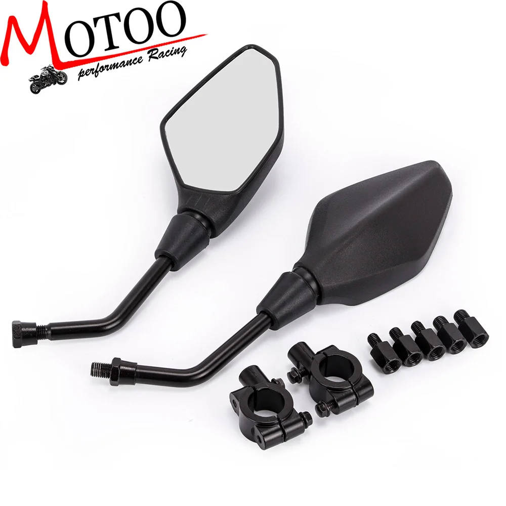 Motoo-мотоциклетное зеркало, скутер, зеркала заднего вида, Электромобиль, задняя сторона, выпуклое зеркало 8 мм, 10 мм, для Honda ATV, Dirt Bike Cruiser