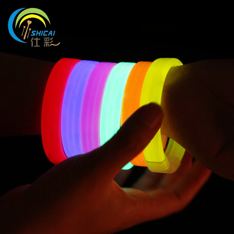 

1pcs / Free shipping Colorful LED bracelet fluorescent bracelet concert party props supplies disposable Glow bracelets wedding