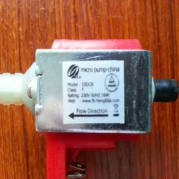 Coffee machine miniature high-pressure electromagnetic pump Model 33DCB-F Voltage 230V-50HZ Power 16W 