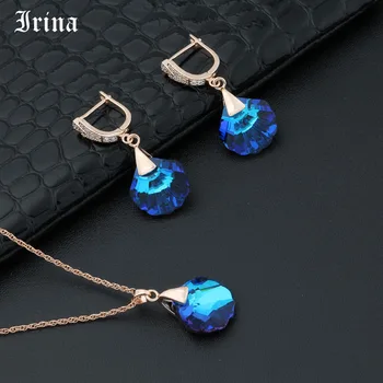 

Irina New fashion colourful shell shape earrings pendant set for women elegant personality Party