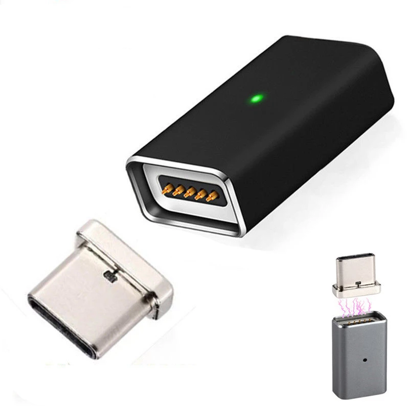 Магнитный Micro USB Женский к Type C адаптер зарядного устройства конвертер