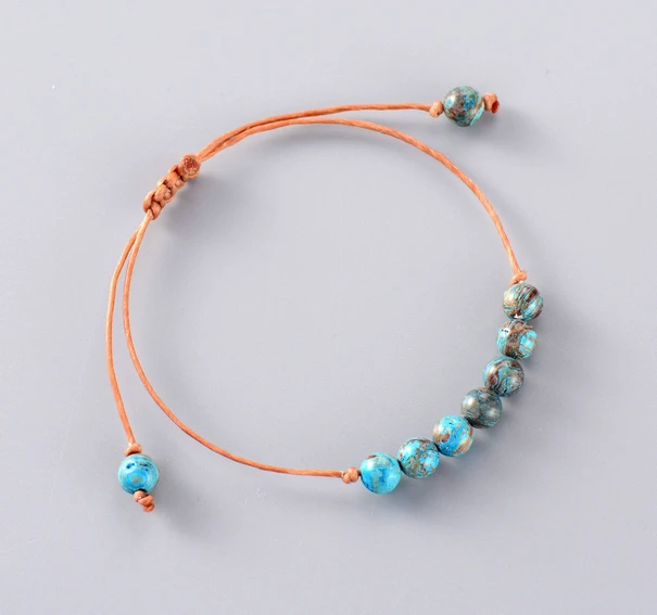 

Girls Bracelet Exclusive Natural Stone Friendship Bracelet Beaded Bohemia Native Inspired Cord Bracelets Dropshipping