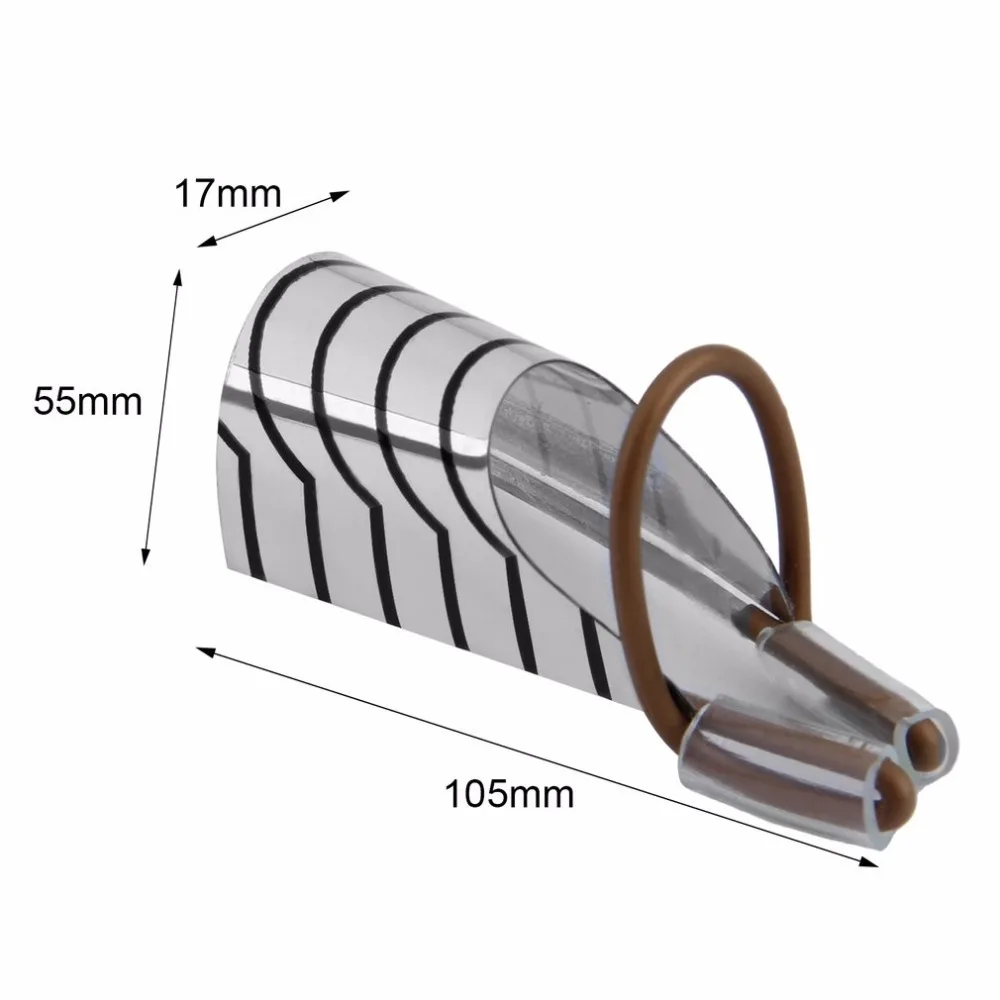 Многоразовый Уход за ногтями алюминиевый опора направляющие Формы инструмент для наращивания пальцев для УФ-геля наращивание ногтей серебристый цвет регулируемый