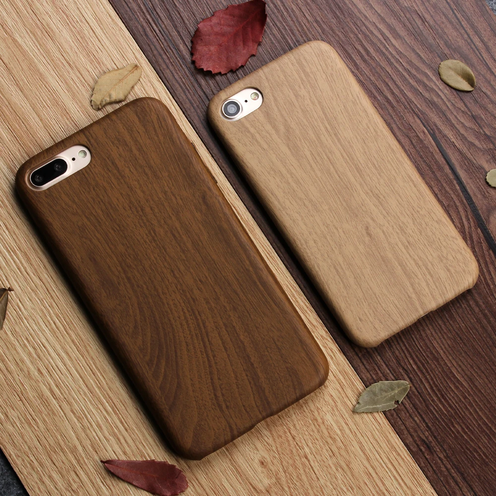 Keysion Luxury Wooden Pattern TPU Cover For Apple iPhone 8