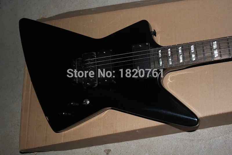 

Free Shipping Werewolf Fingerboard+ E S Custom EMG Active Pickup Black Explore James Hetfield Electric Guitar 14510